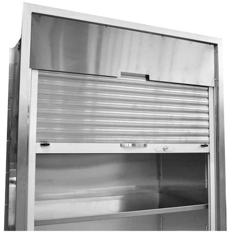 stainless steel roll up cabinet door|insulated steel roll up doors.